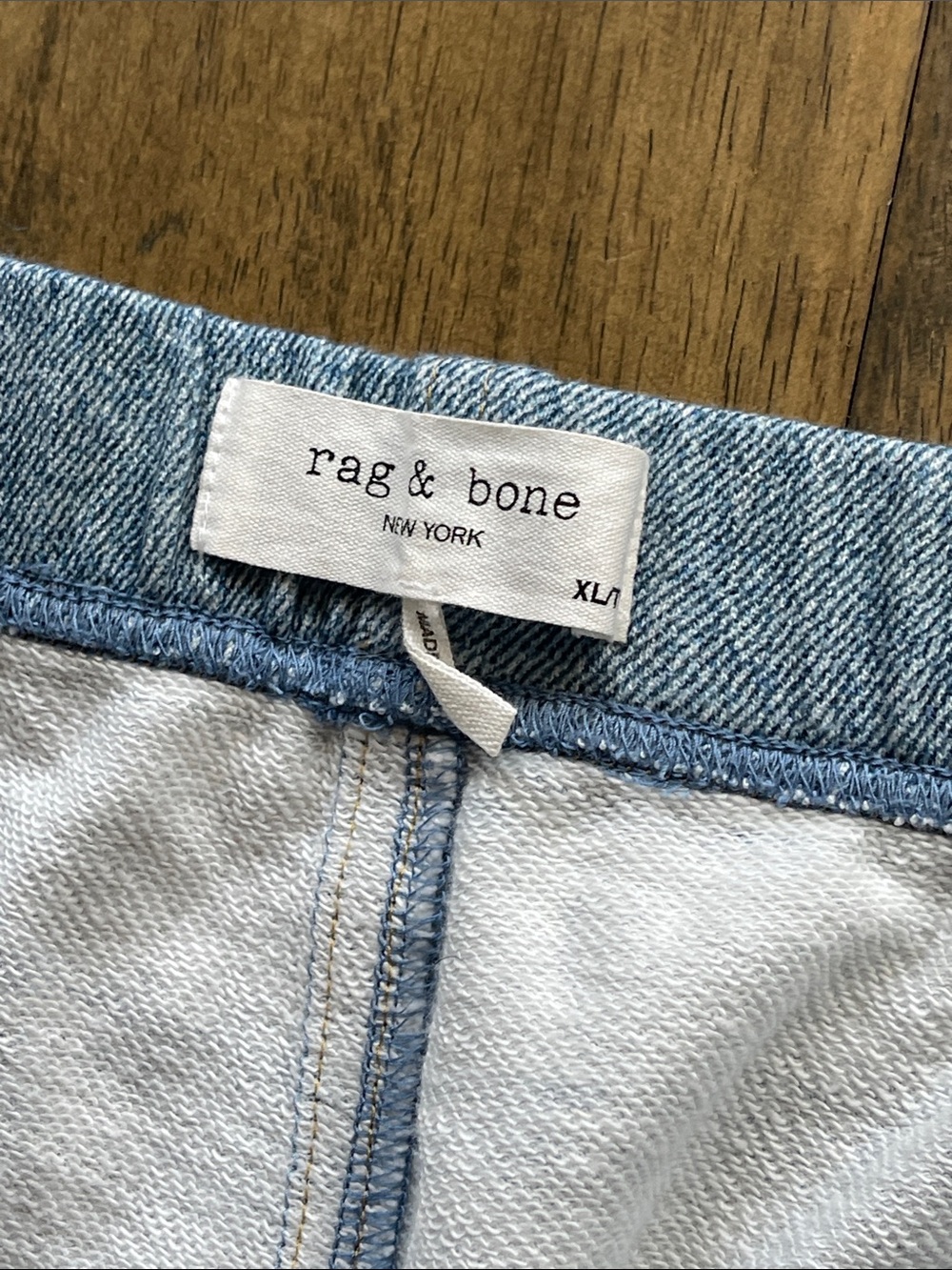 Rag & Bone Miramar Wide Leg Cotton Terry Sweatpant Jeans - Picture 6 of 9